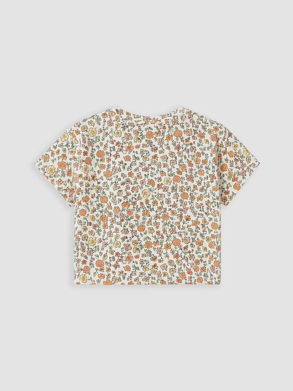 T-shirt À Col Rond À Motif Floral Pour Bébé Fille, Lot De 2-6