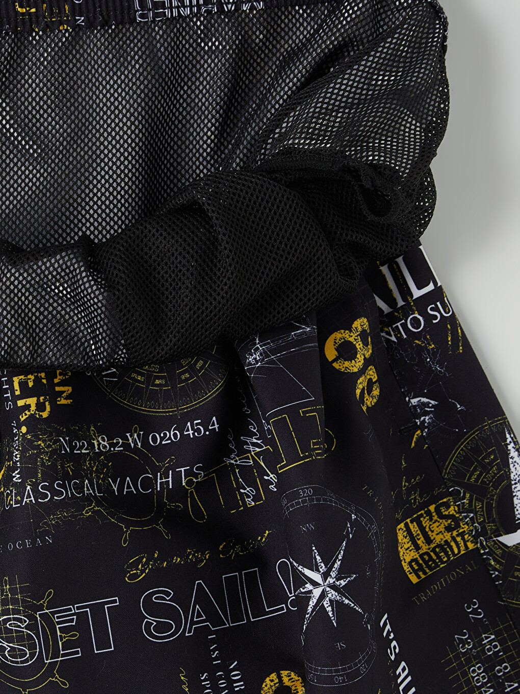 Knee Length Patterned Men's Swimming Shorts-6