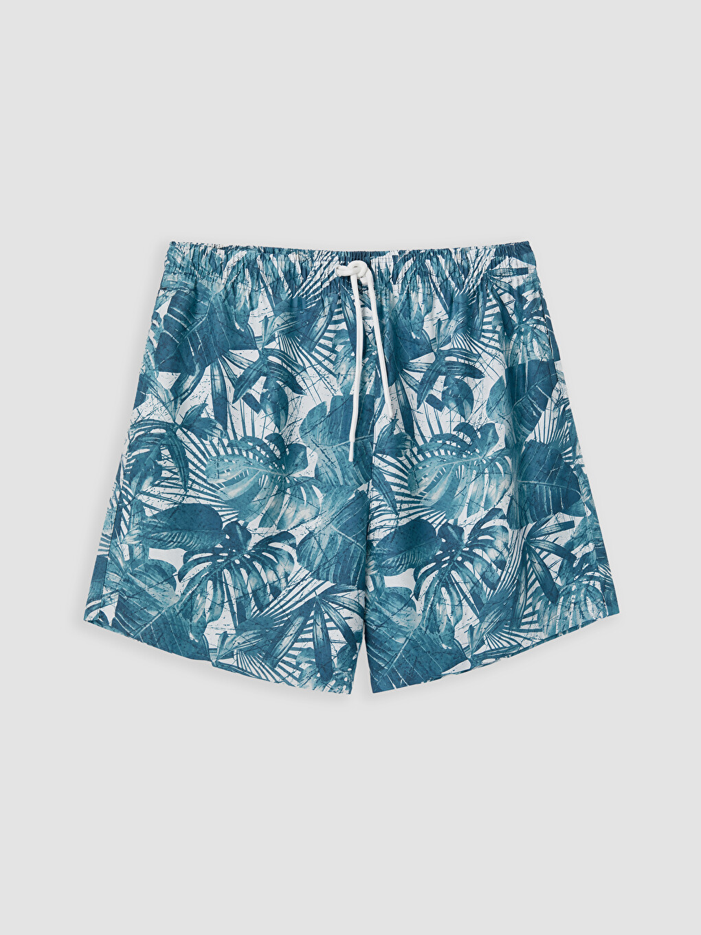 Short Patterned Men's Swimming Shorts-4