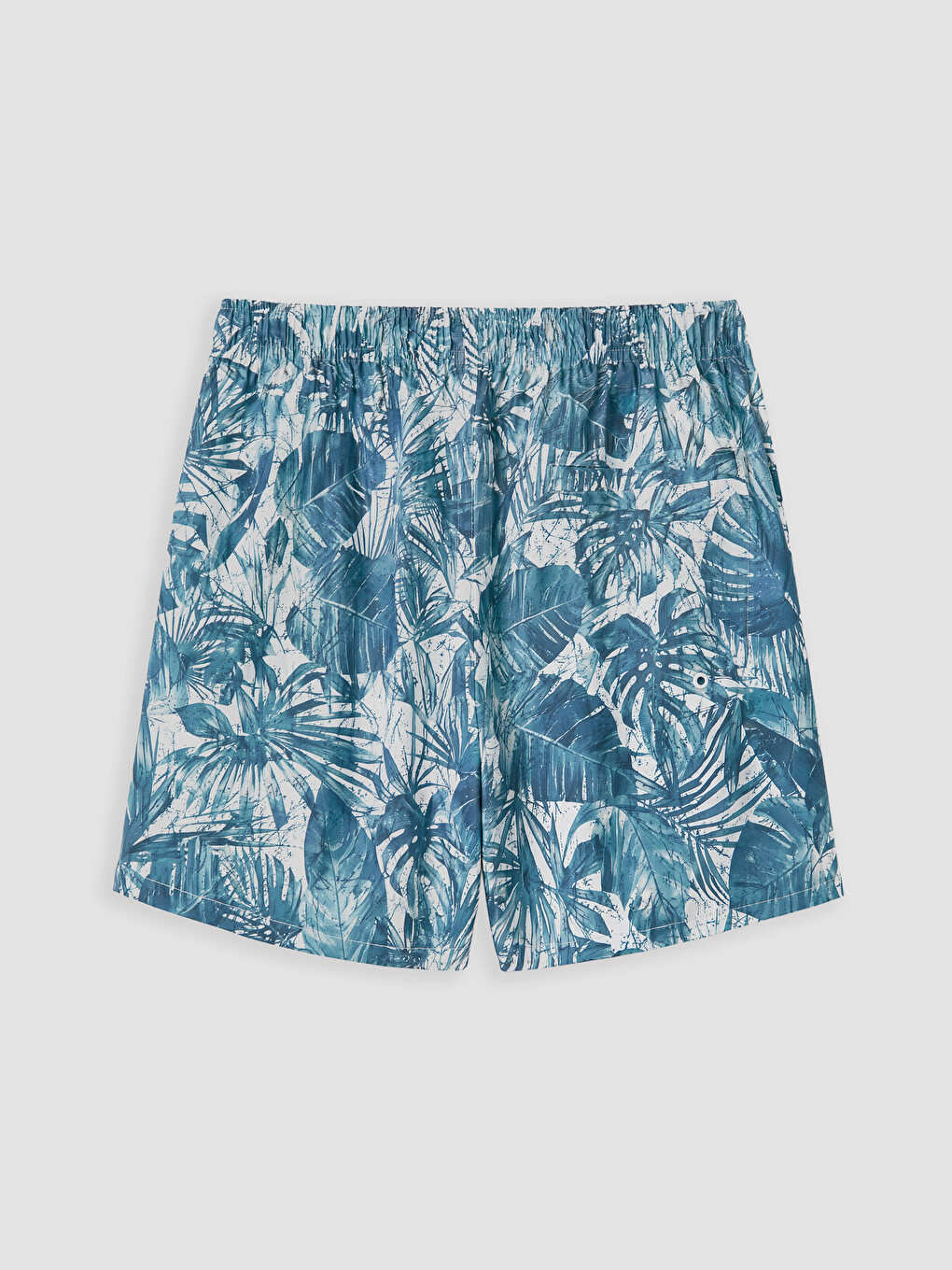 Short Patterned Men's Swimming Shorts-5
