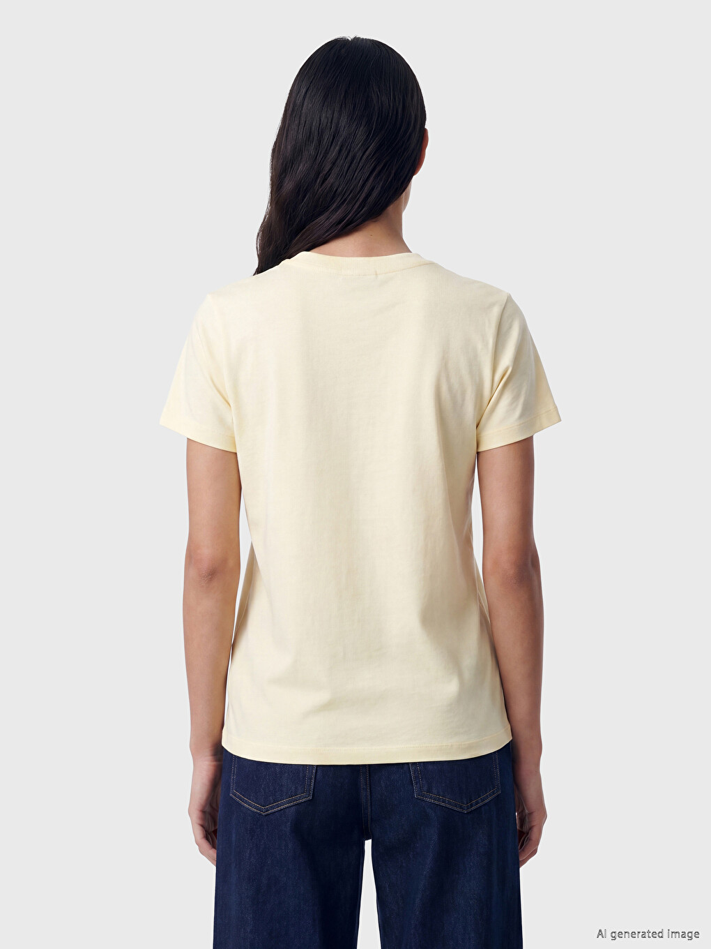 Crew Neck Printed Women's T-Shirt-3