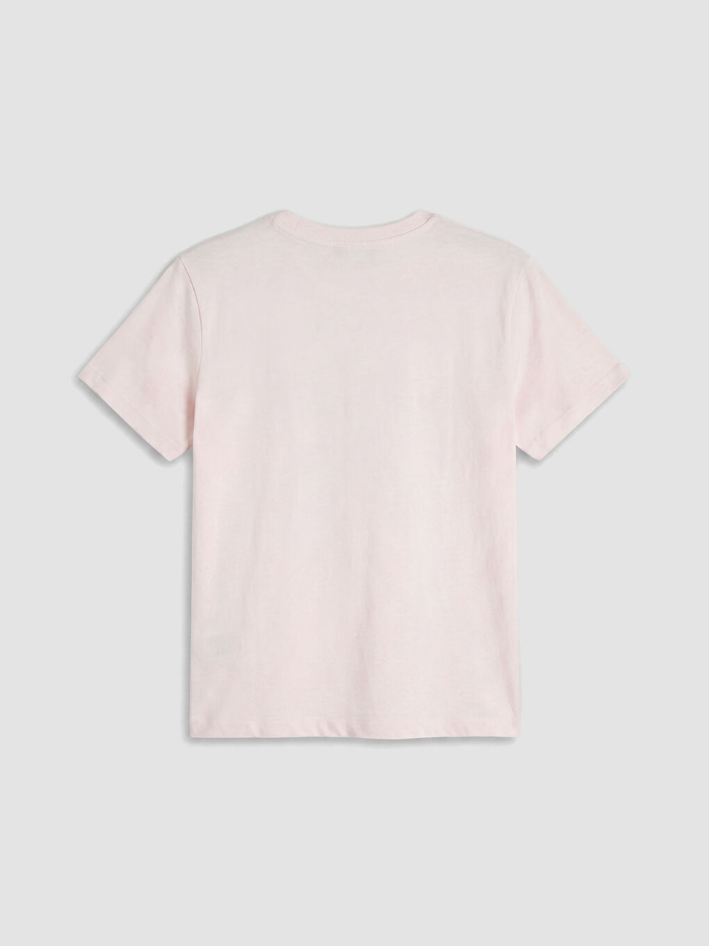 Pembe Bisiklet Yaka Miami Baskılı Kadın Tişört-2