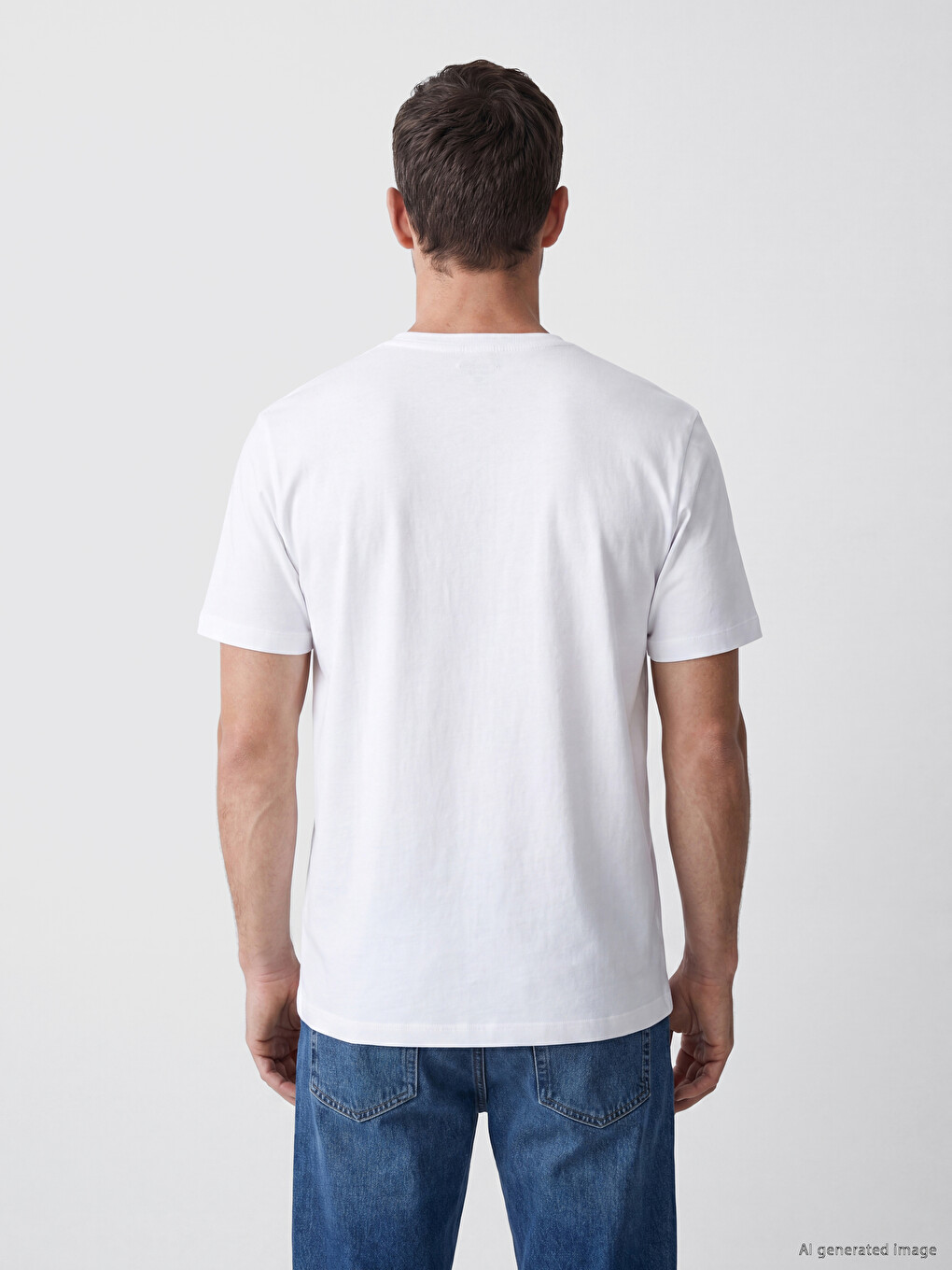 Crew Neck Printed Jersey Men's T-shirt-3