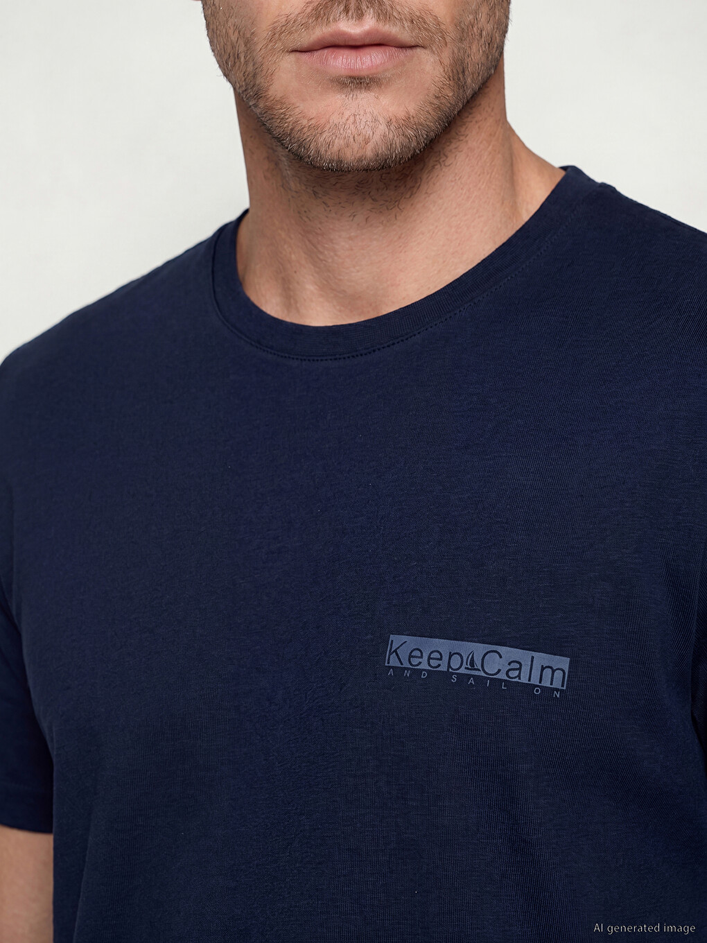 Crew Neck Printed Men's T-shirt-2