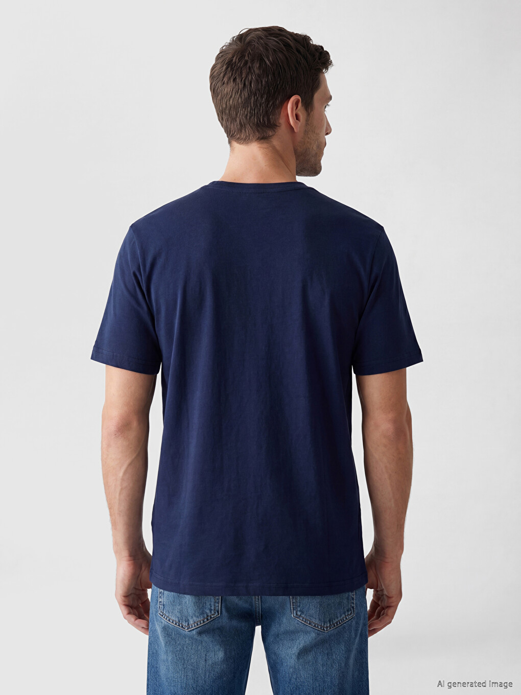 Crew Neck Printed Men's T-shirt-3
