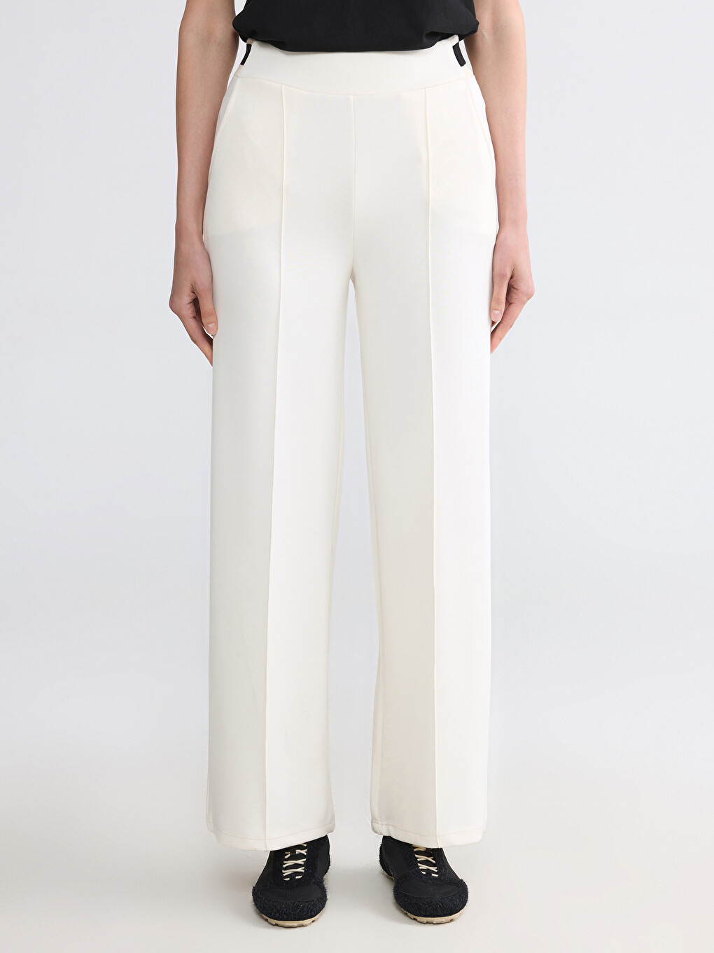 Elastic Waist Soft Touch Women's Sweatpants-1