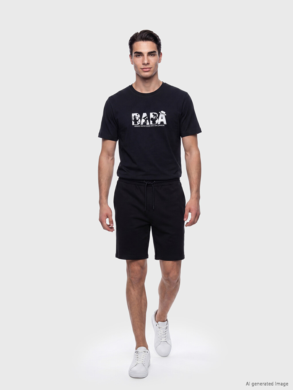 Crew Neck Father Printed Men's T-Shirt-1