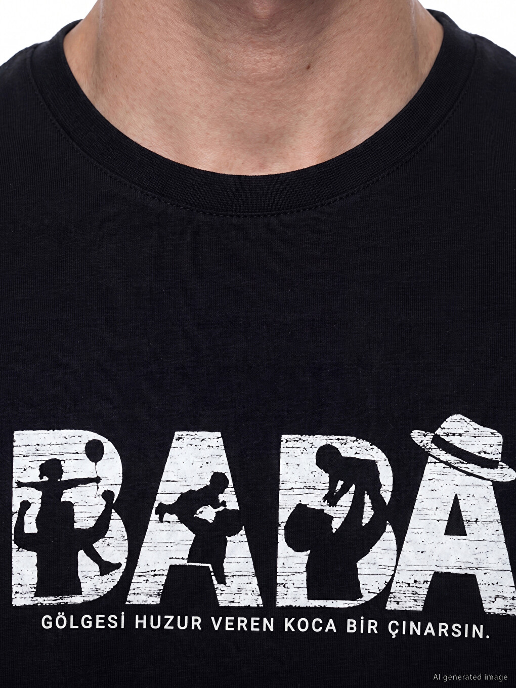 Crew Neck Father Printed Men's T-Shirt-2