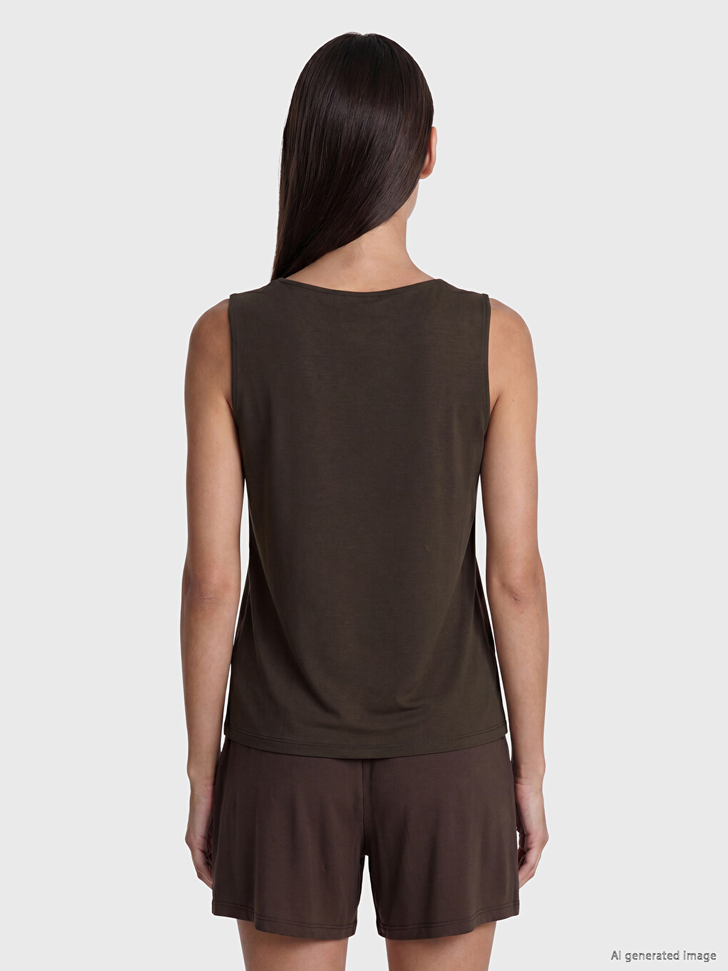 V Neck Modal Blend Women's Tank Top-3