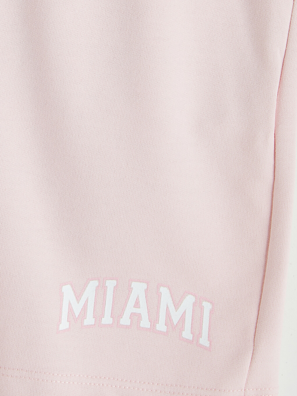 Pembe Miami Baskılı Kadın Şort-1