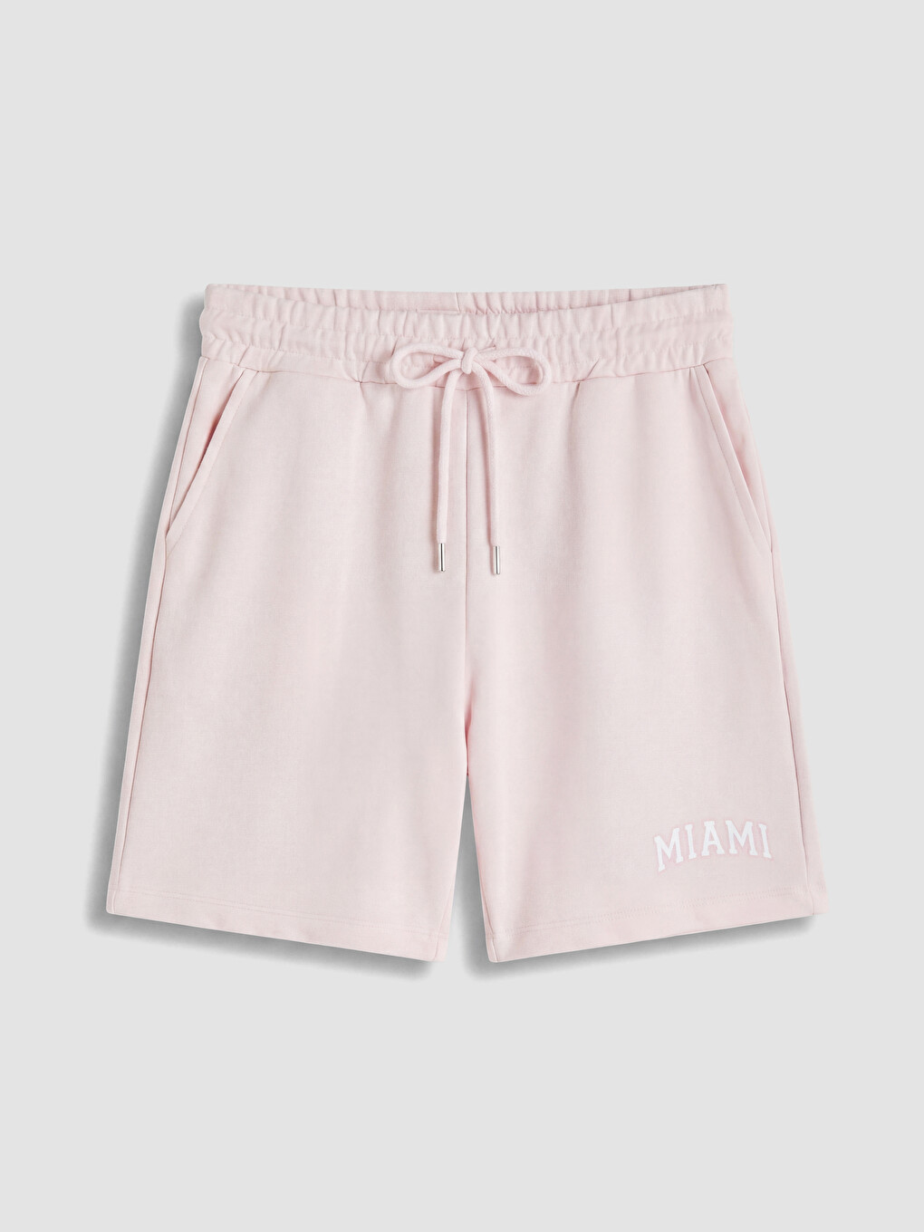 Pembe Miami Baskılı Kadın Şort