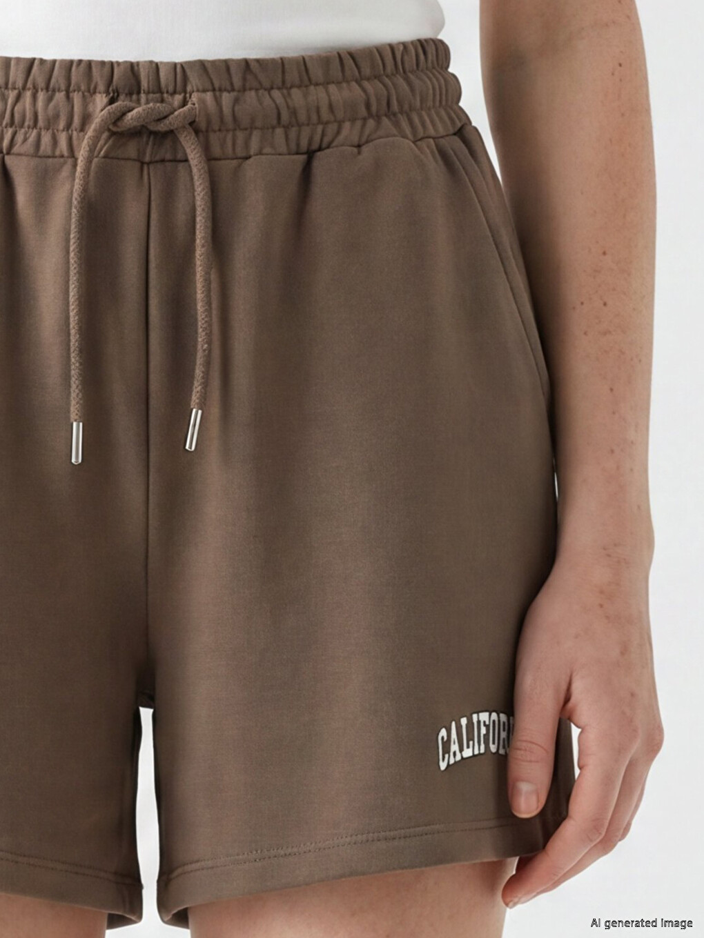 Woman Brown Shorts-2