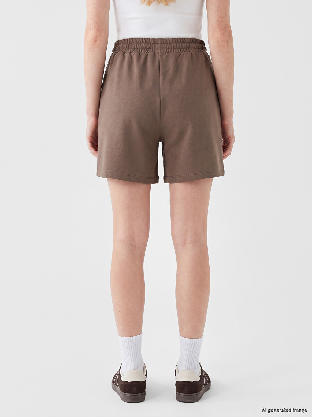 Woman Brown Shorts-3