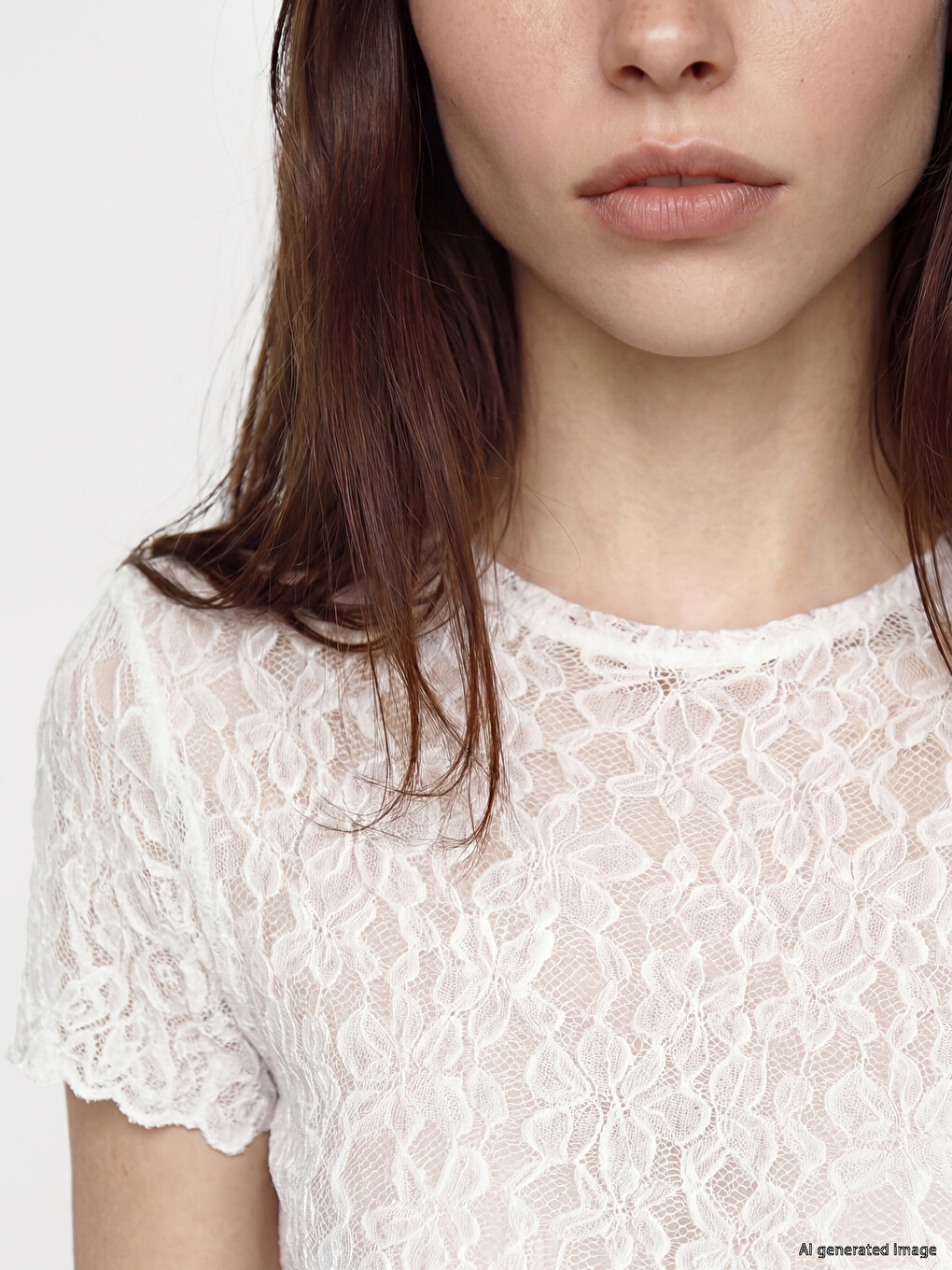 Lace Frilled Blouse-2