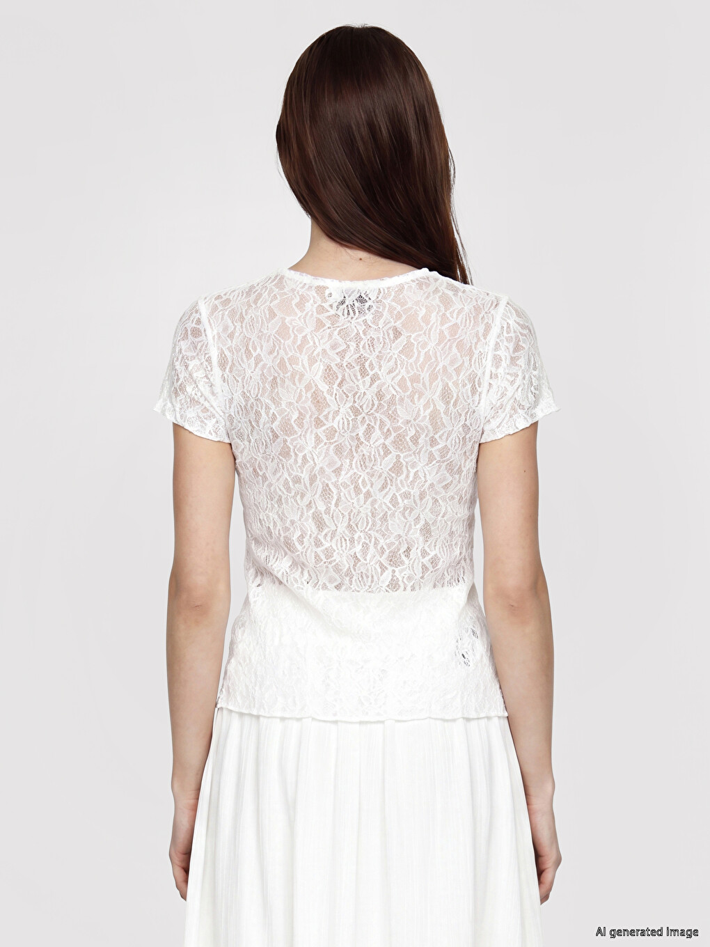 Lace Frilled Blouse-3