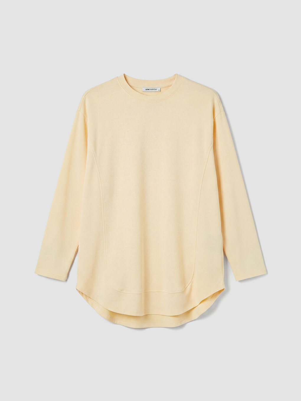 Bej Oversize Soft Touch Kadın Tunik