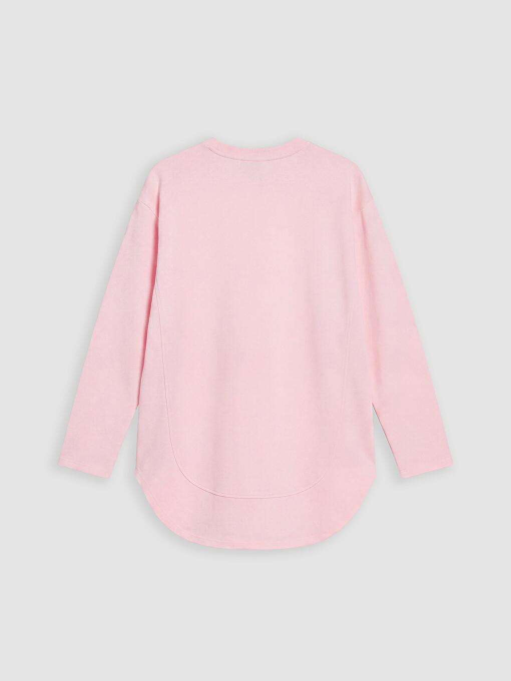 Pembe Oversize Soft Touch Kadın Tunik-2