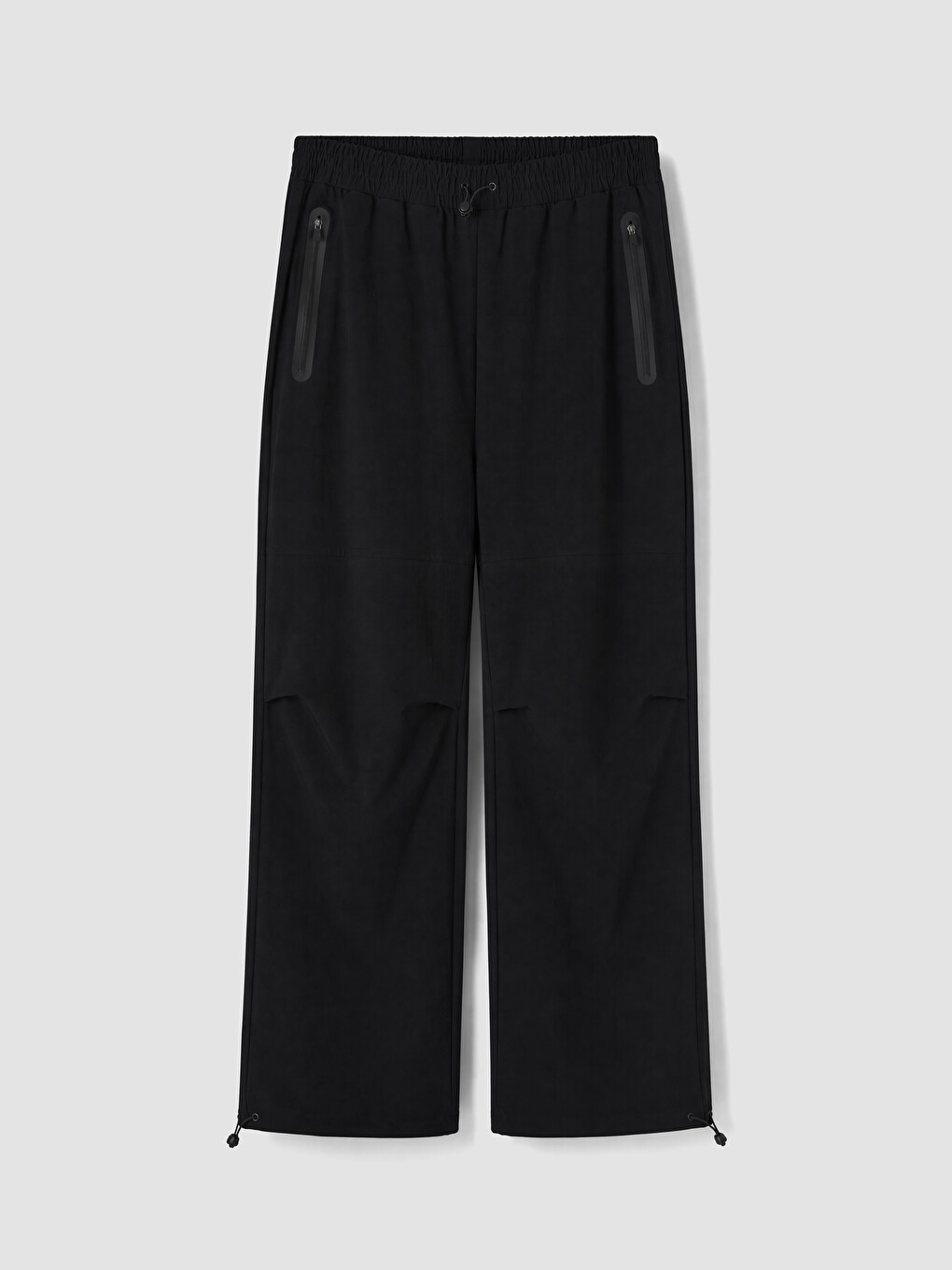 Siyah Loose Fit Erkek Eşofman Altı