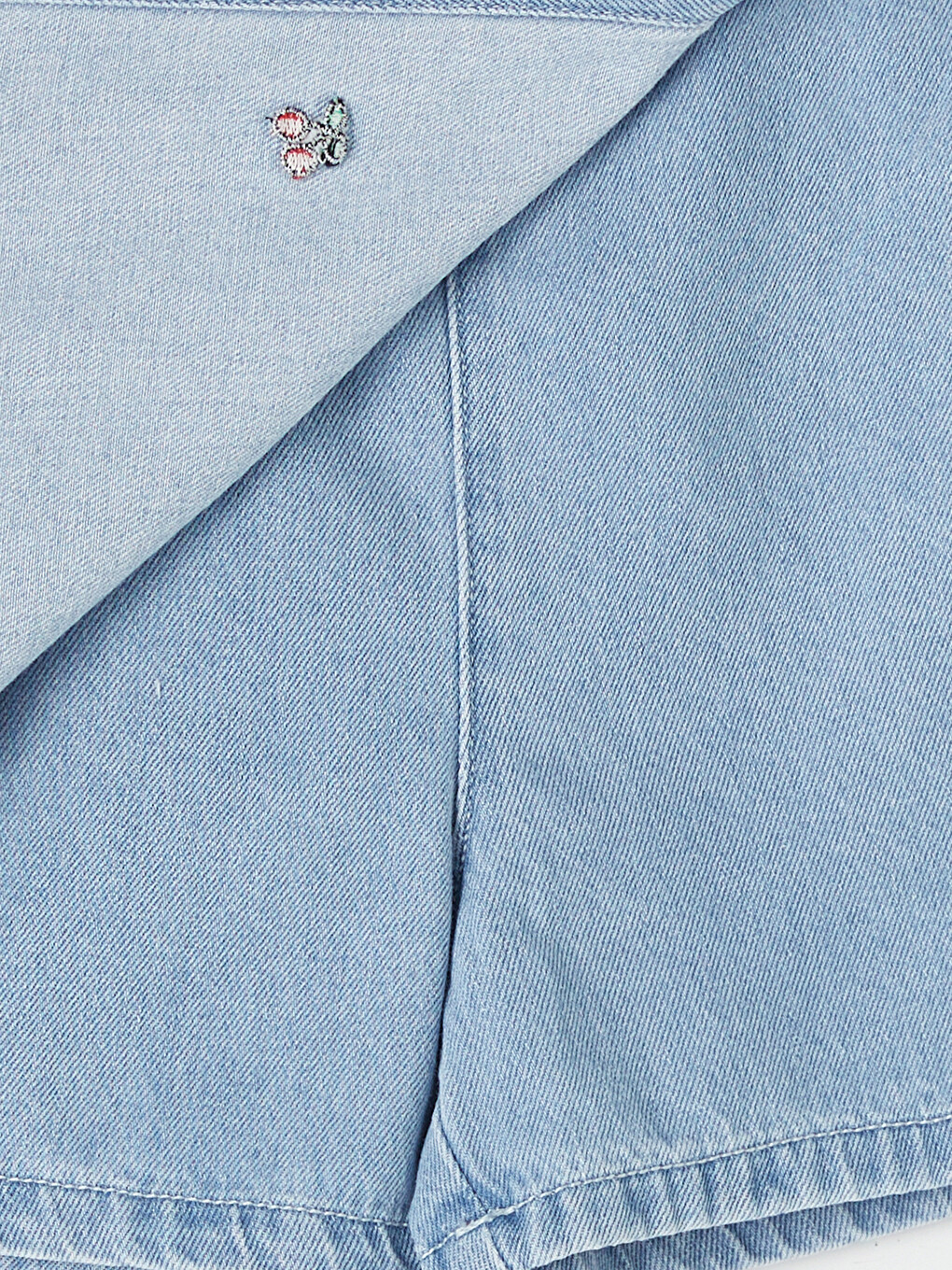 Girl Blue Denim Shorts-4