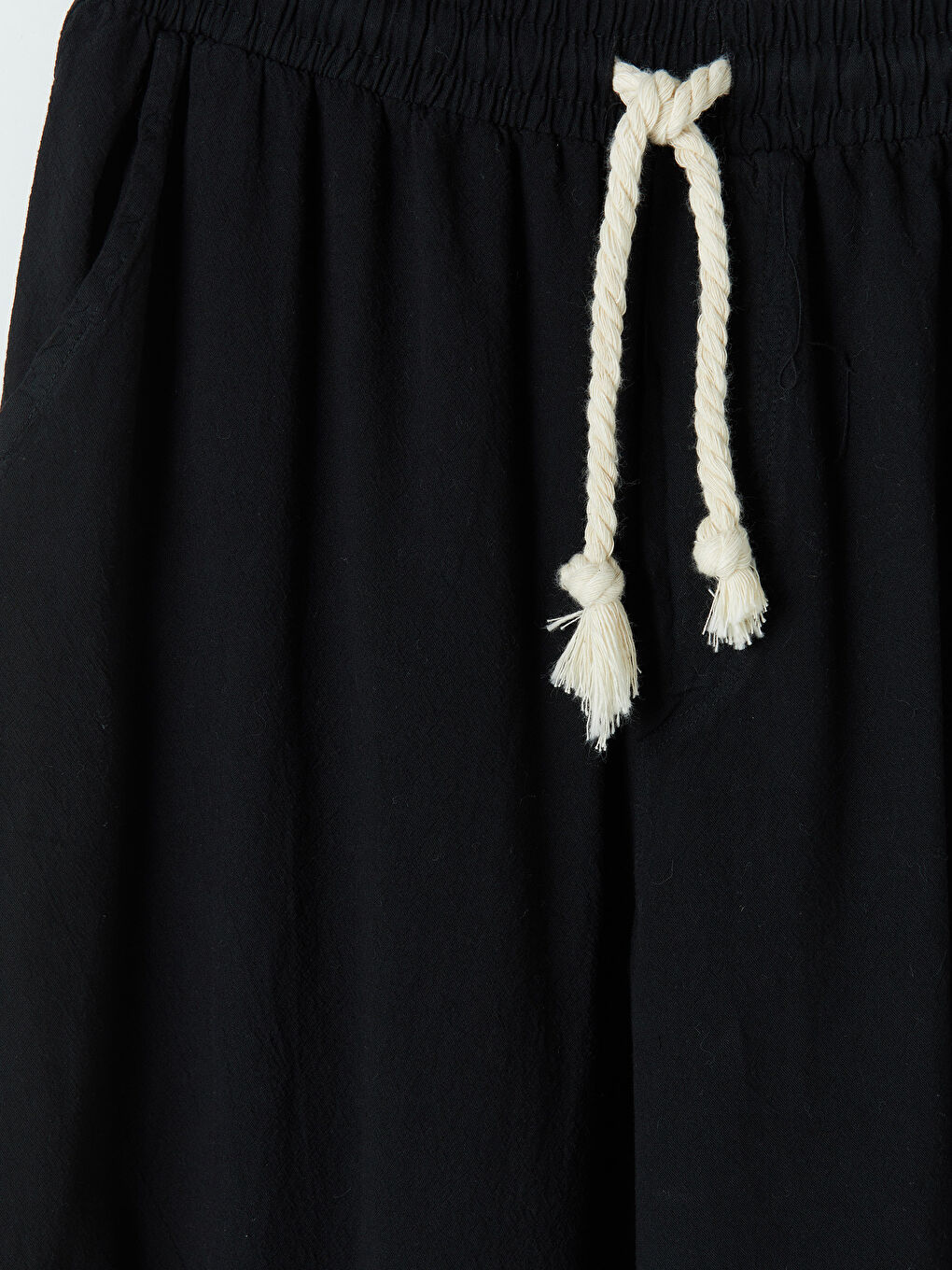 Siyah Regular Fit Erkek Kargo Pantolon-5