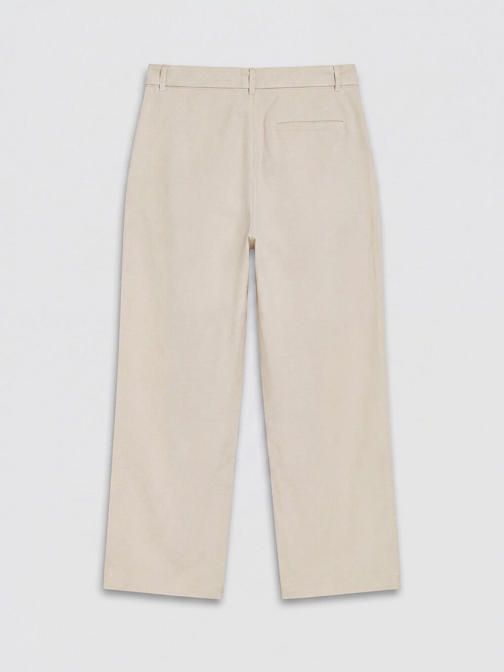 Ekru Regular Fit Kemerli Erkek Pantolon-1