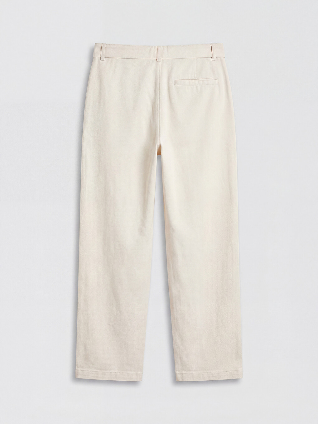 Ekru Regular Fit Kemerli Erkek Pantolon-8