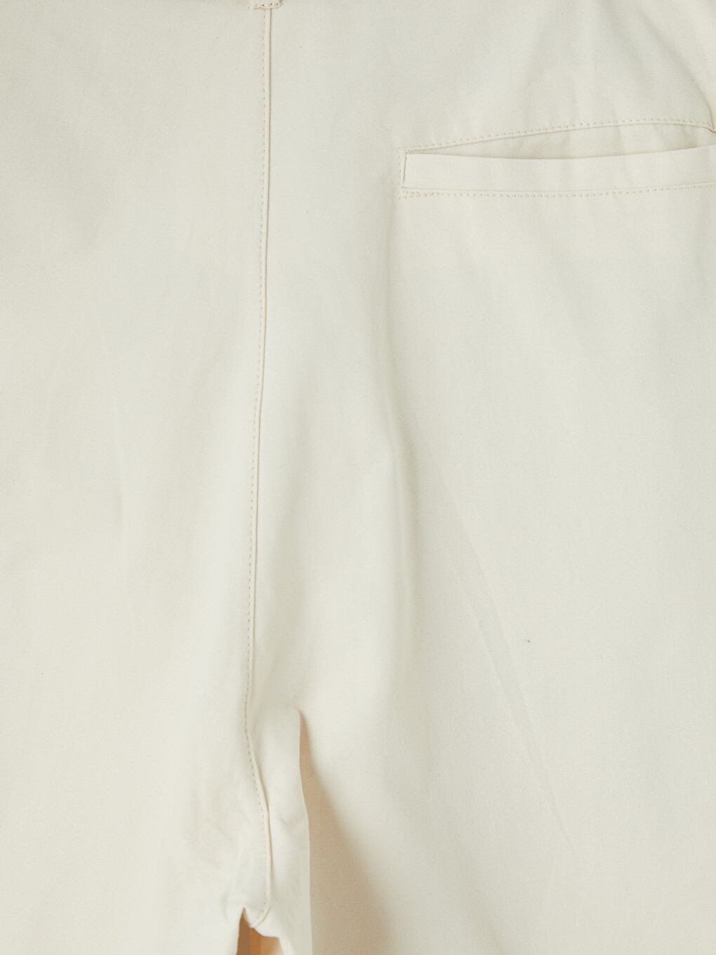 Ekru Regular Fit Kemerli Erkek Pantolon-9