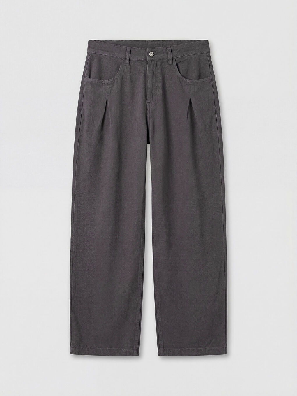 Antrasit Regular Fit Erkek Pileli Pantolon