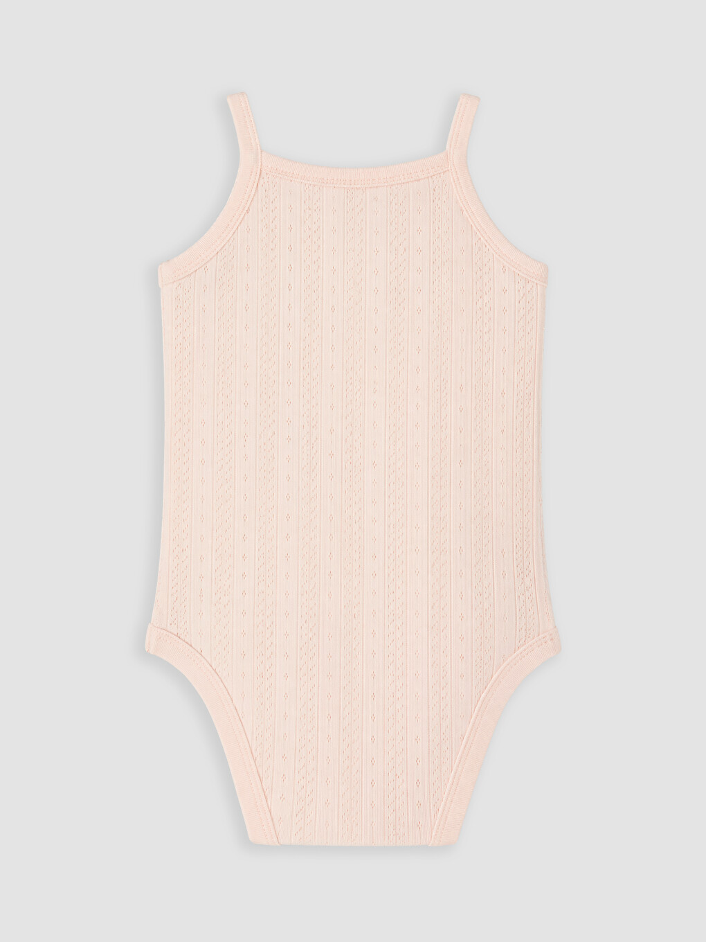 Pembe Desenli Askılı Kız Bebek Çıtçıtlı Body 3'lü-3
