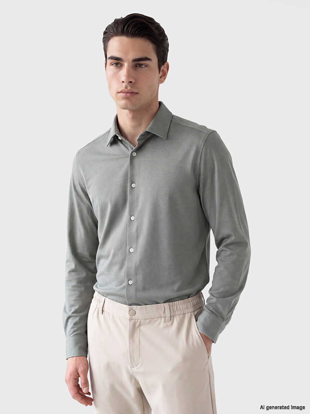 Regular Fit Men's Textured Shirt