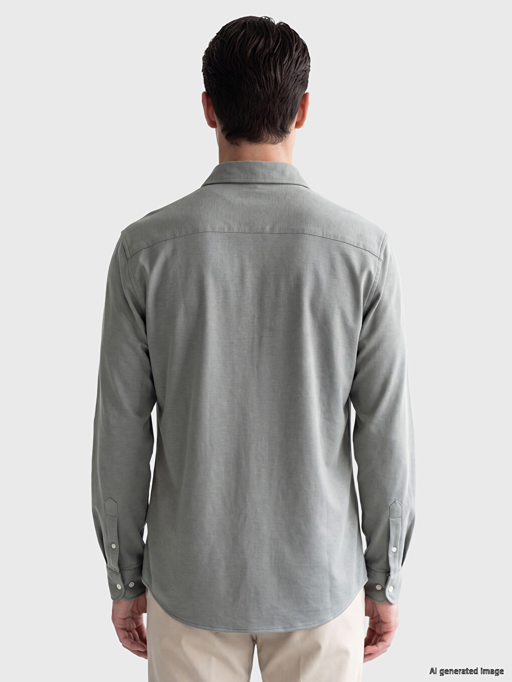 Regular Fit Men's Textured Shirt-2