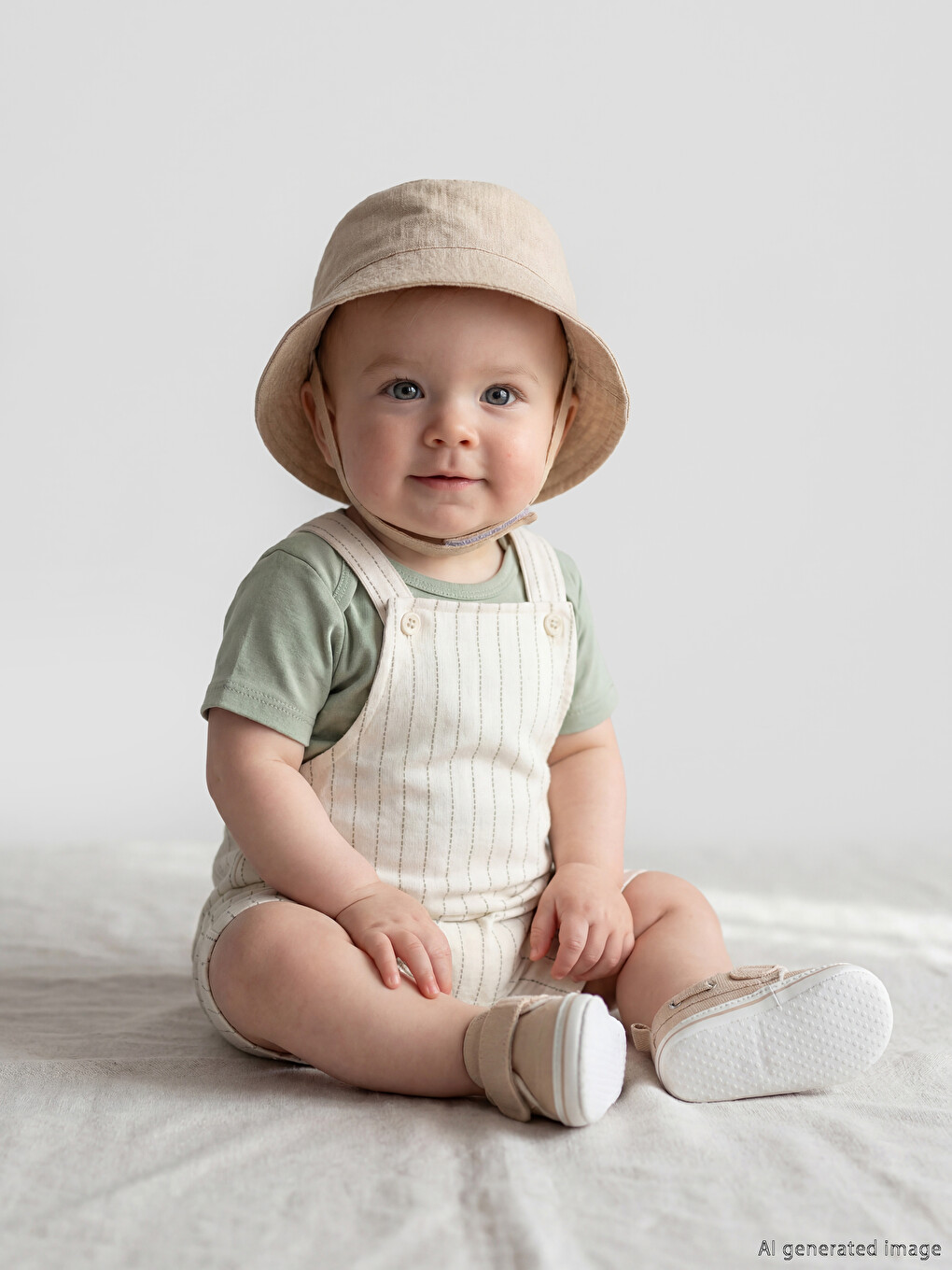 Baby Boys' Dungarees and Snap-Fastener Bodysuit