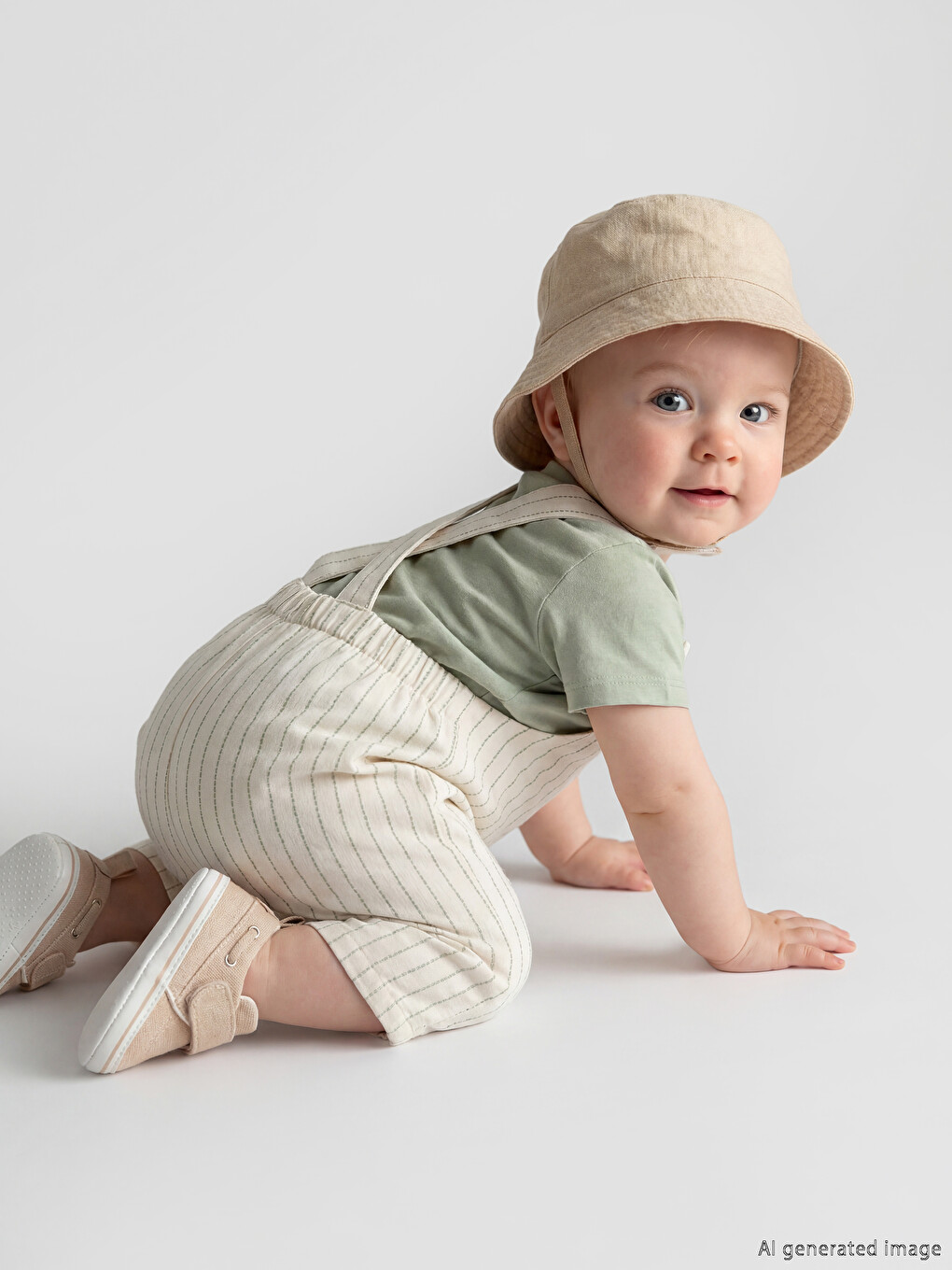 Baby Boys' Dungarees and Snap-Fastener Bodysuit-1