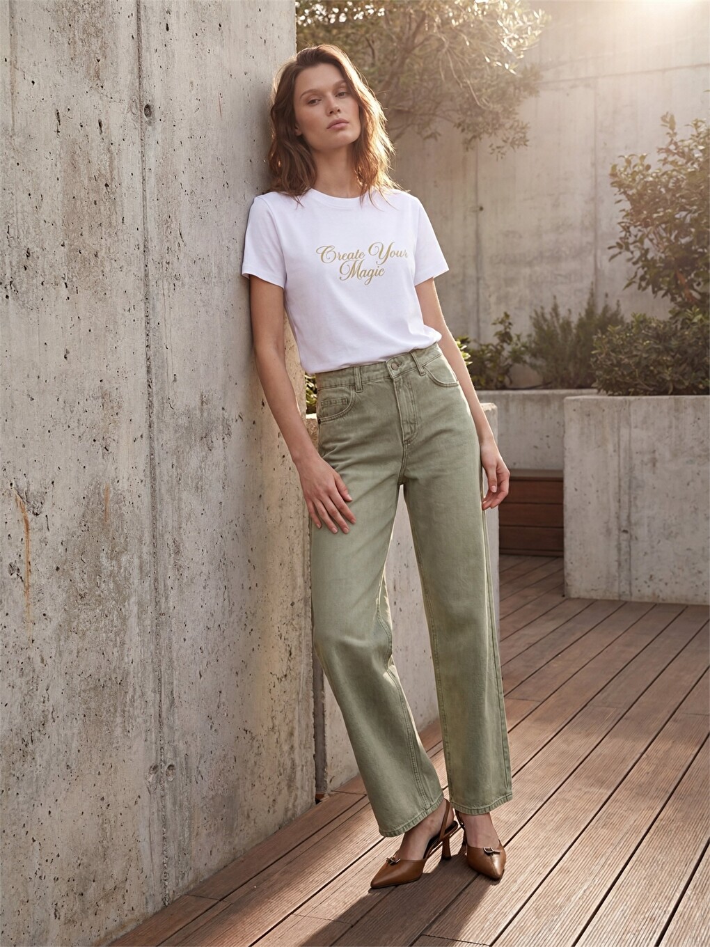 Printed 100% Cotton Women's T-Shirt