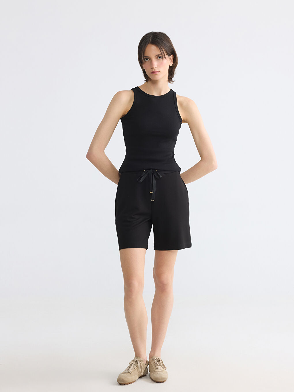 Elastic Waist Women's Shorts