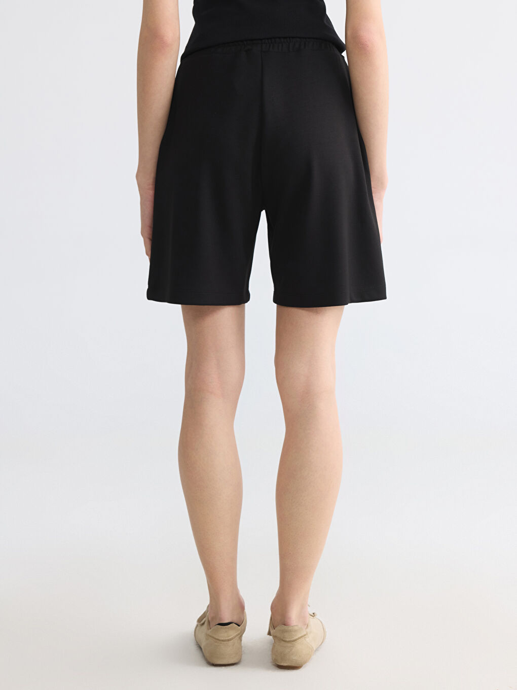 Elastic Waist Women's Shorts-3