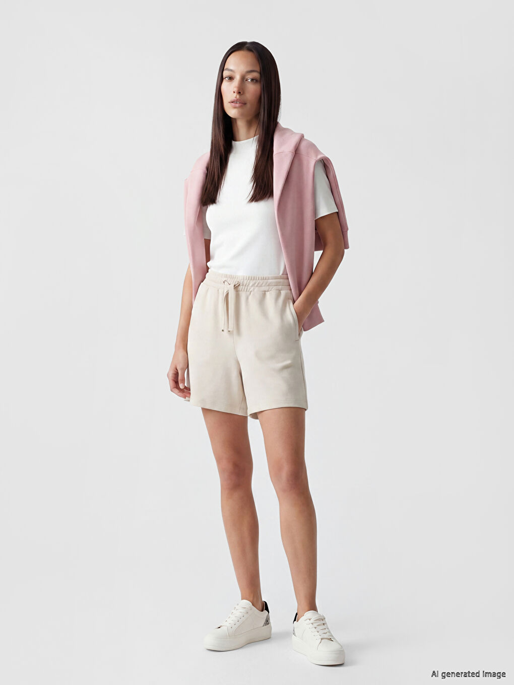 Elastic Waist Women's Shorts