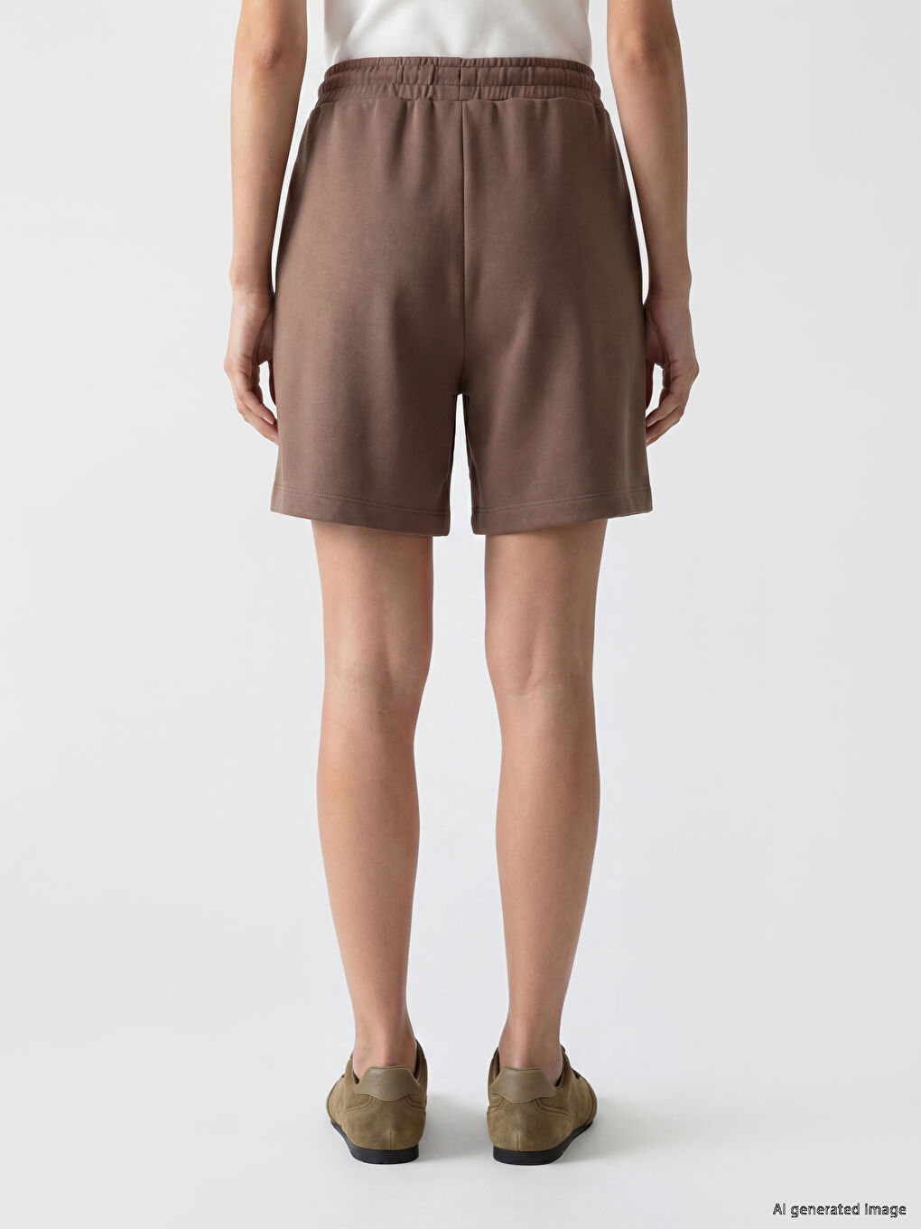 Elastic Waist Women's Shorts-3