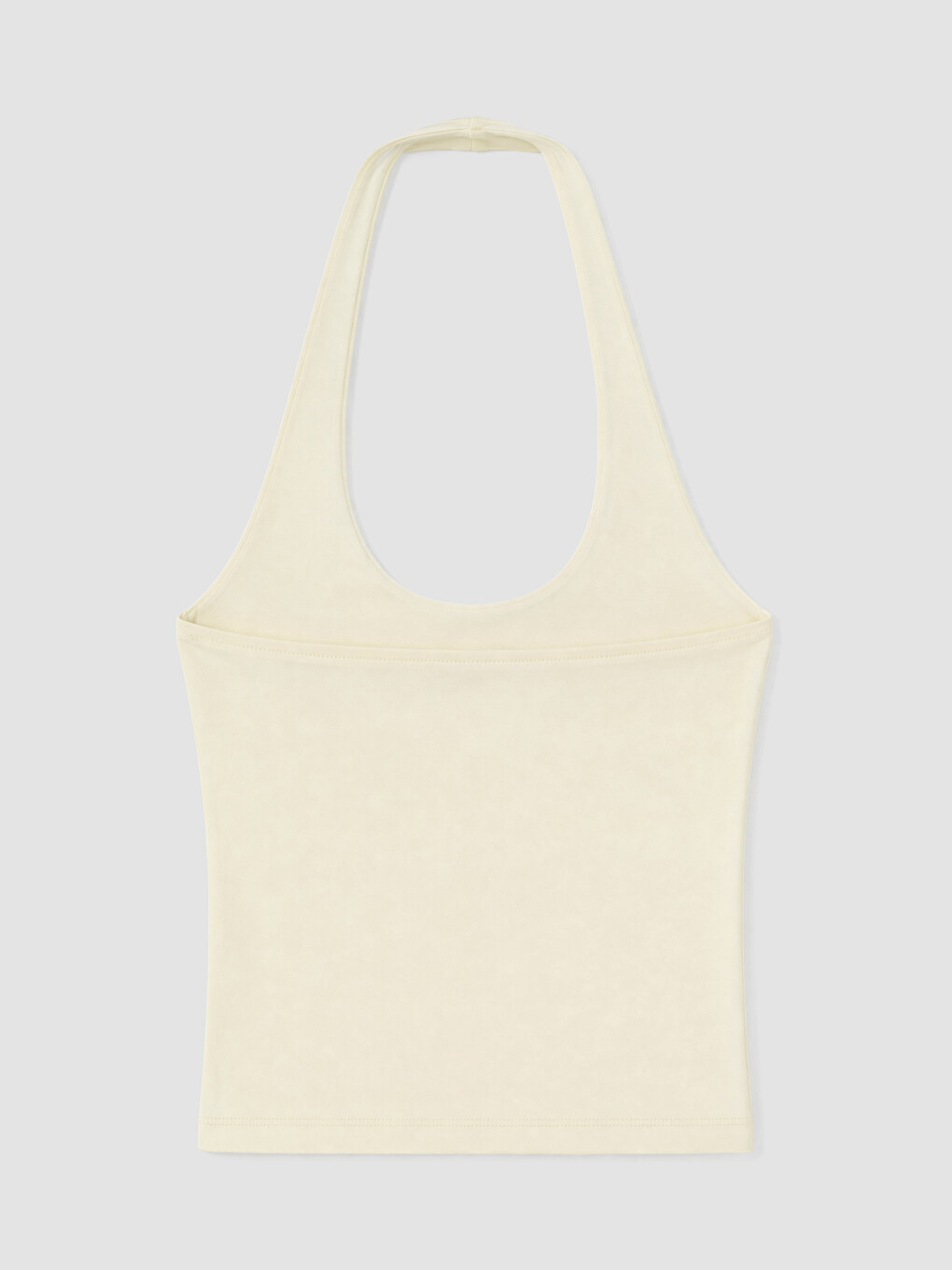 Sarı Halter Yaka Kadın Crop-1