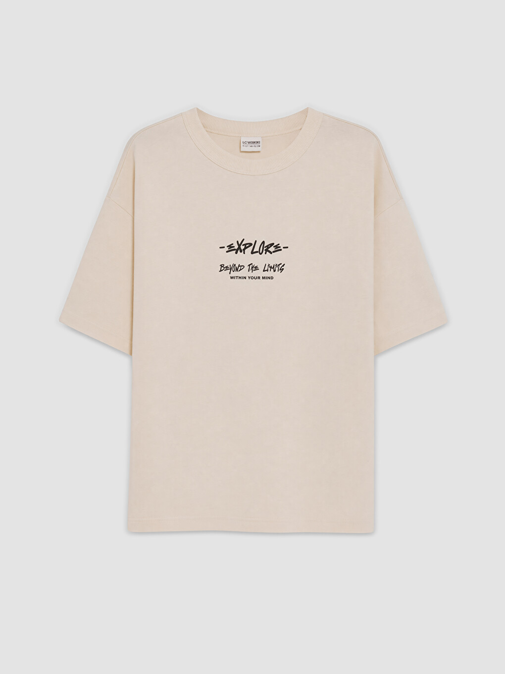 Crew Neck Printed Boys' T-shirt