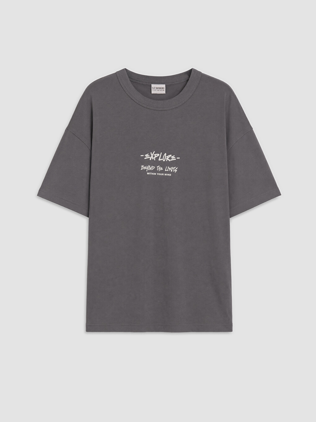 Crew Neck Printed Boys' T-shirt