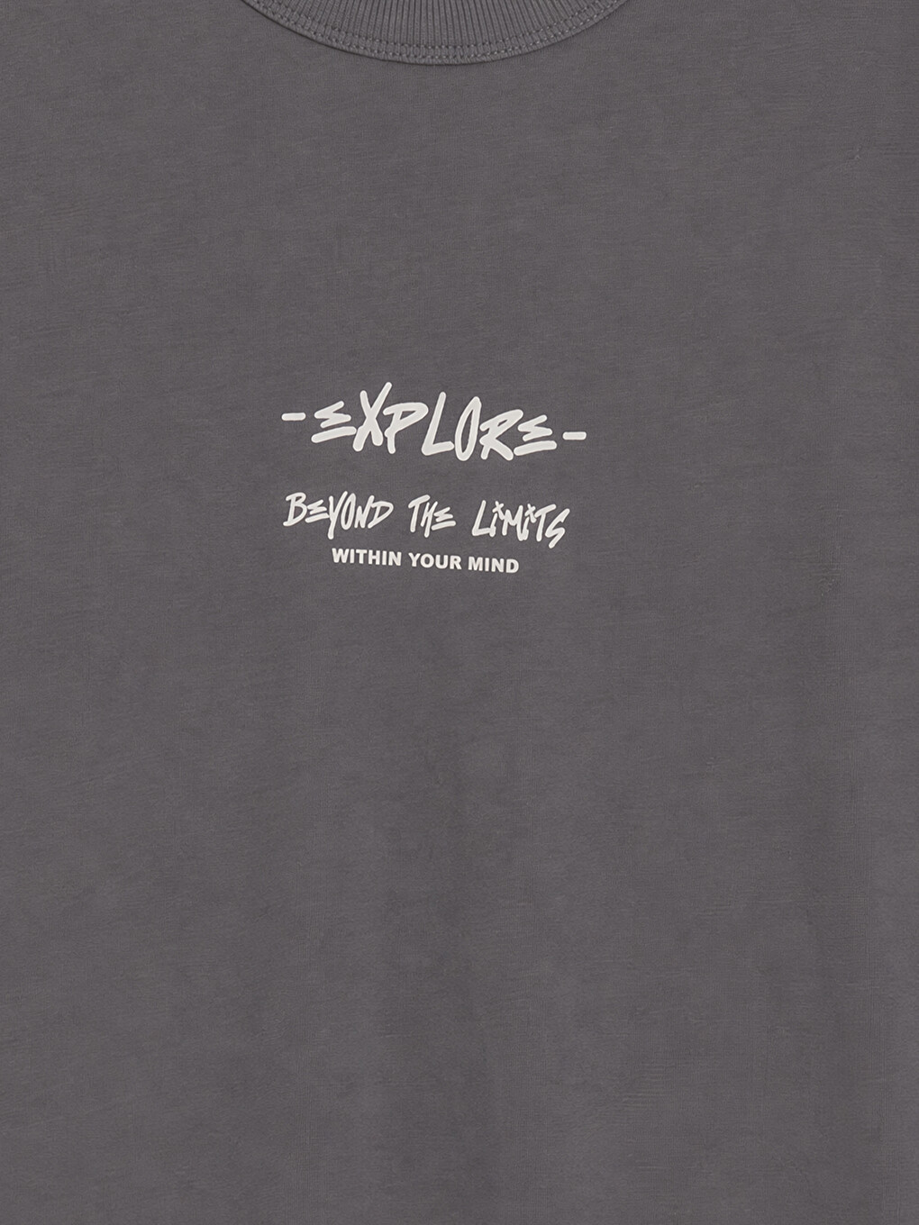 Crew Neck Printed Boys' T-shirt-2