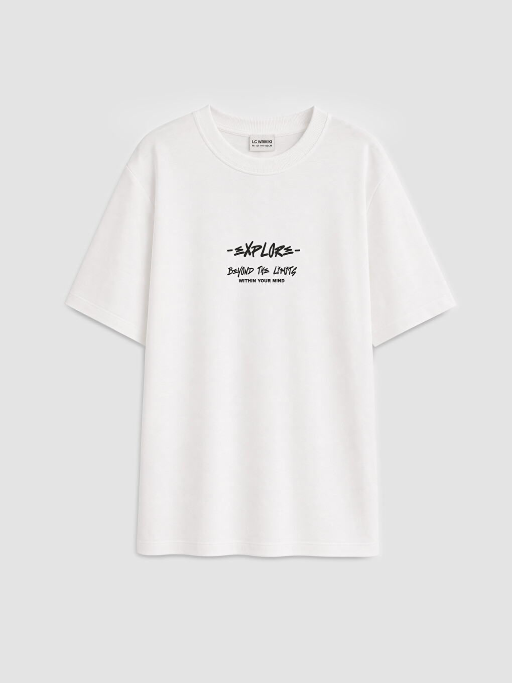 Crew Neck Printed Boys' T-shirt