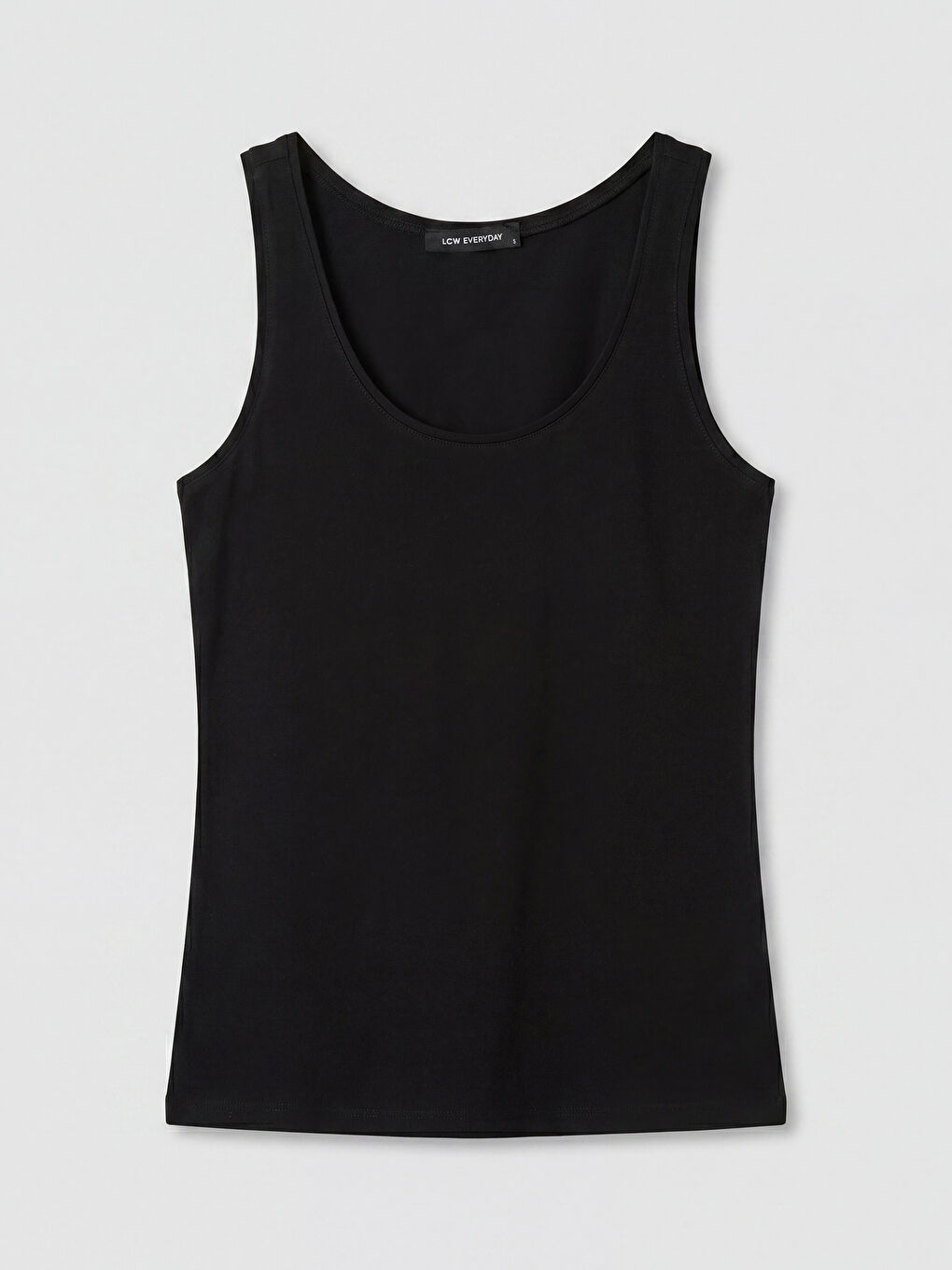 Siyah U Yaka Kadın Atlet