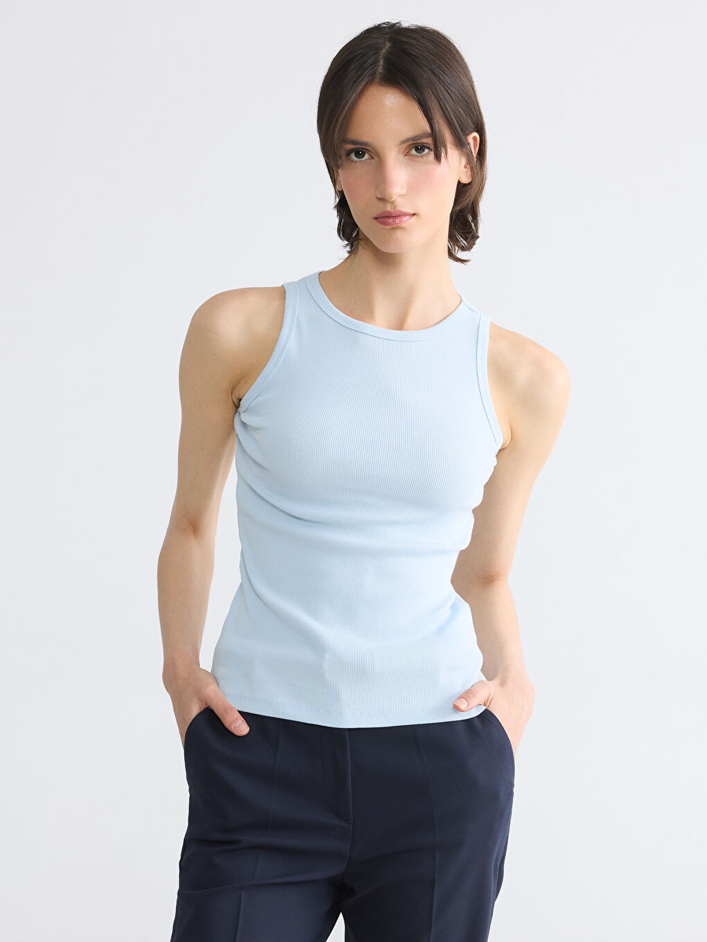 Crew Neck Women's Tank Top