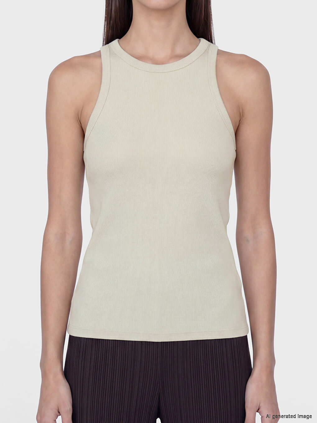 Crew Neck Women's Tank Top-2