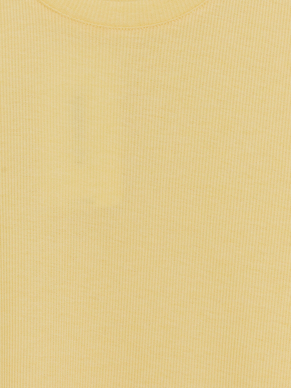 Sarı Bisiklet Yaka Kadın Tişört-2