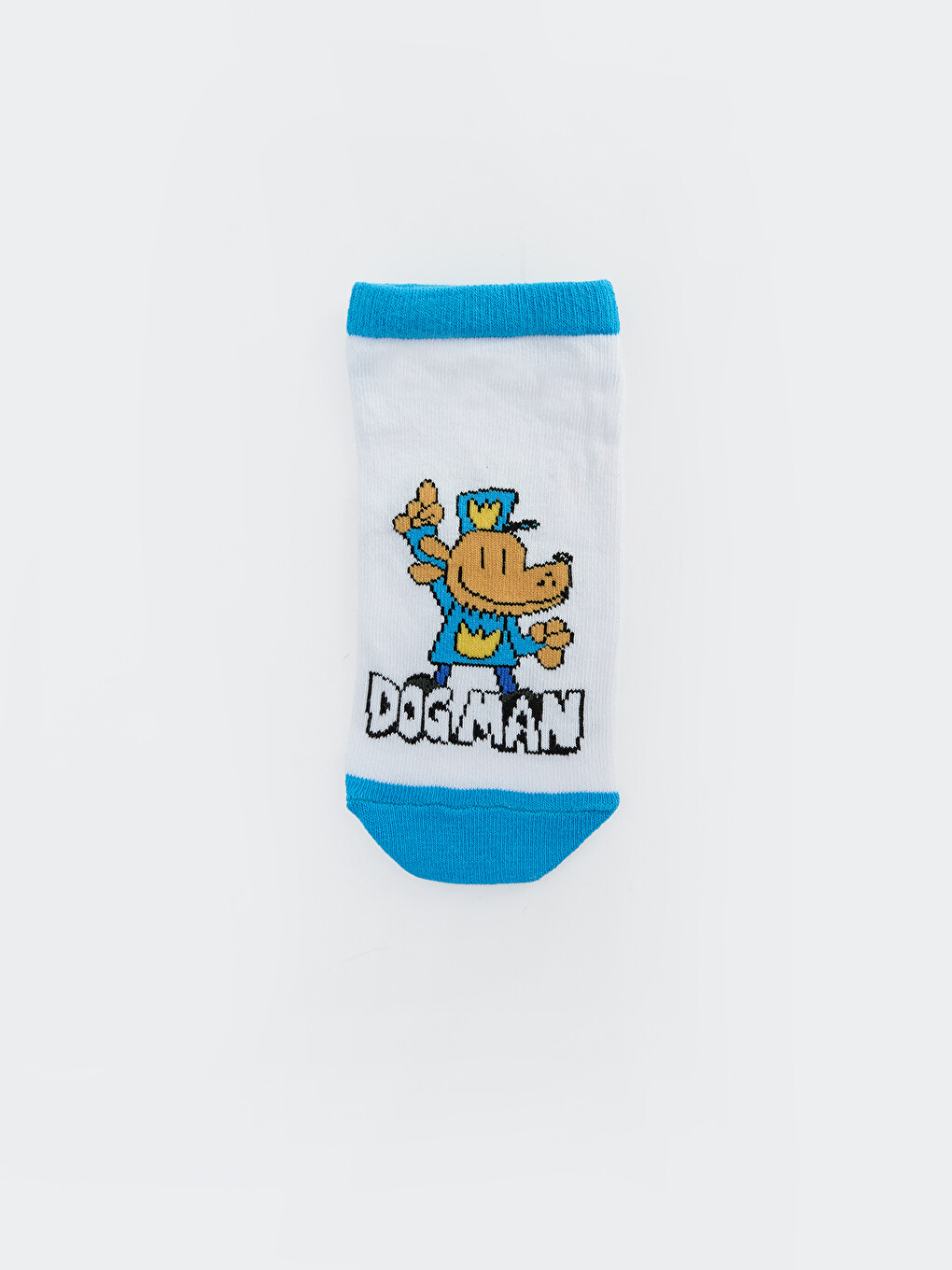 Karışık Dog Man Baskılı Erkek Çocuk Patik Çorap 5'li-1