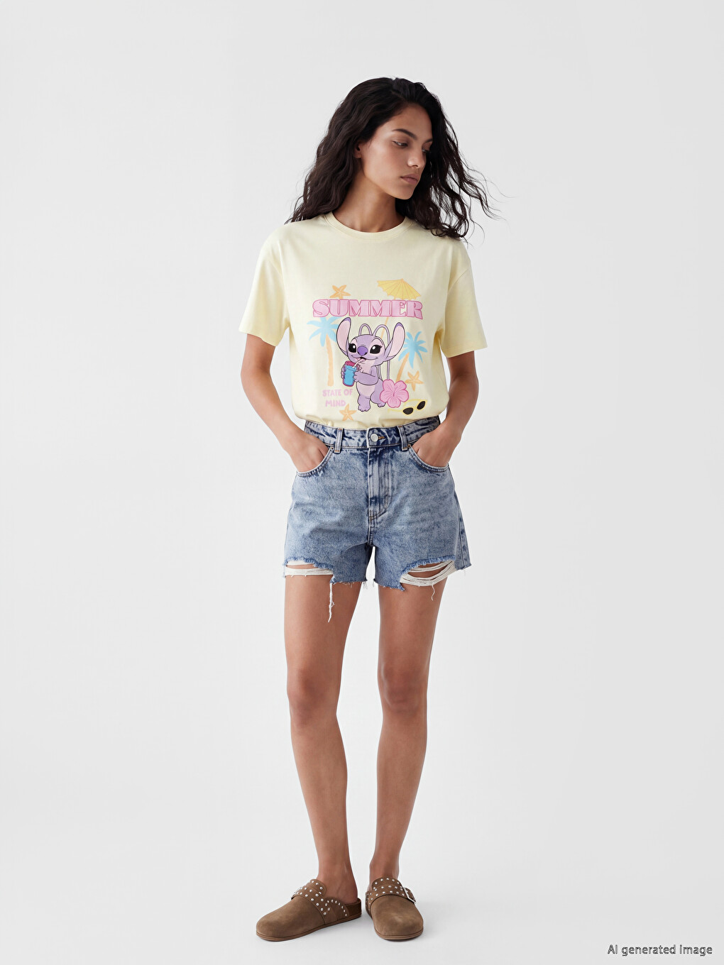 Angel Printed 100% Cotton Women's T-Shirt-1
