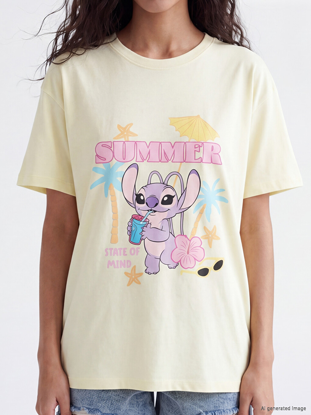Angel Printed 100% Cotton Women's T-Shirt-2